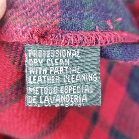 Ralph Lauren 100% Lambswool Plaid Zip Blazer size Small - Picture 4 of 9